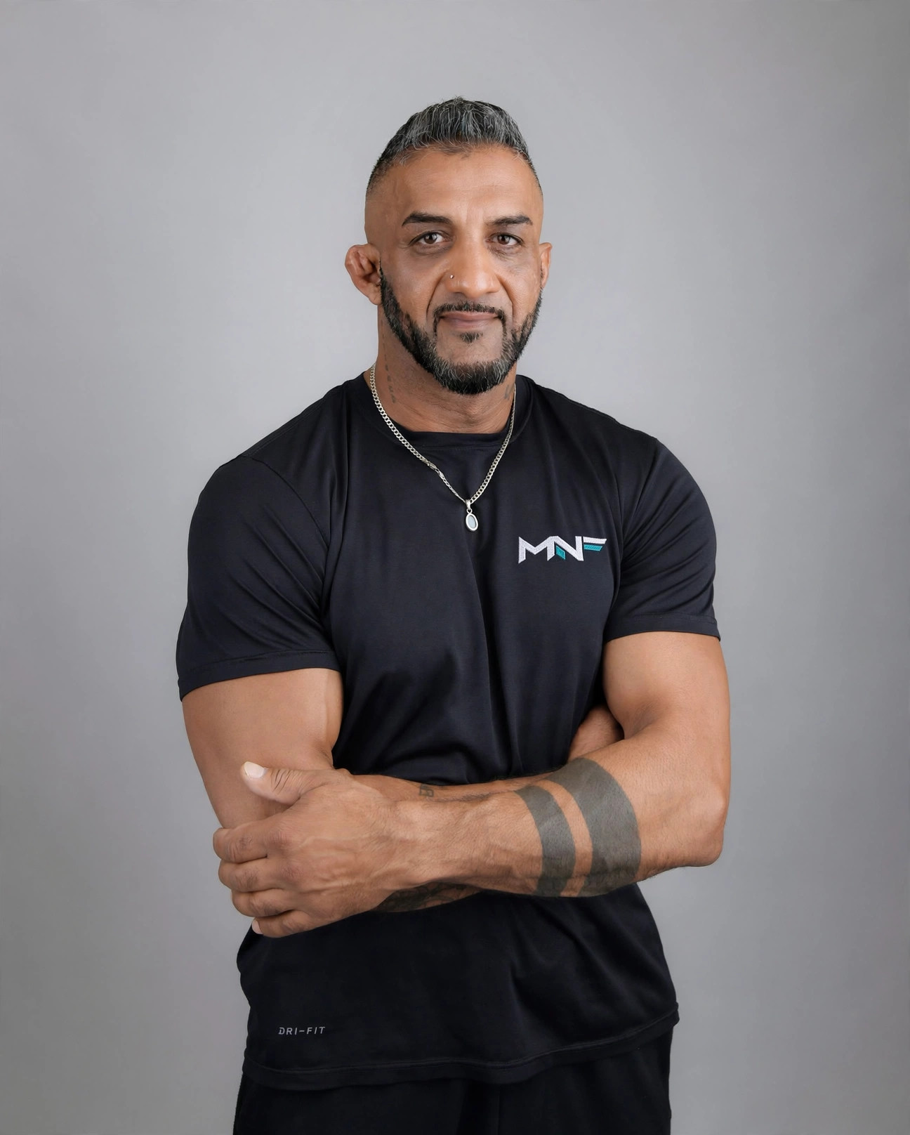 Portrait of fitness and nutrition coach Manj Nijjar